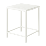 Tabouret carr� en acier tress� blanc pur 46cm t37 - tolix