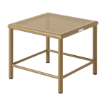 Tabouret carr� en acier tress� brun vert 30cm t37 - tolix