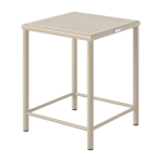 Tabouret carr� en acier tress� gris beige 46cm t37 - tolix