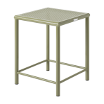 Tabouret carr� en acier tress� vert jonc 46cm t37 - tolix