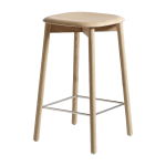 Tabouret en ch�ne laqu� neutre 37, 5x65cm - hay