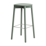 Tabouret en ch�ne laqu� vert 37, 5x65cm - hay