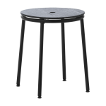 Tabouret en ch�ne noir et acier noir 45 cm circa noir oak - normann copenhagen