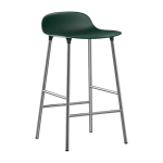 Tabouret en chrome et pp vert 65 cm form - normann copenhagen
