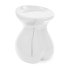 Tabouret corps en polyester laqu� blanc 50cm body - pols potten