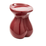 Tabouret corps en polyester laqu� rouge 50cm body - pols potten