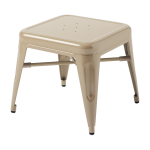 Tabouret pour enfant en acier gris beige mouette - tolix