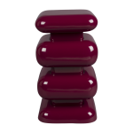 Tabouret en fer bordeaux 29x49cm stubby - dutchbone