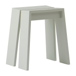 Tabouret en fr�ne teint� gris 46cm let - normann copenhagen