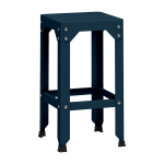 Tabouret haut en acier galvanis� denim 63 cm hegoa - mati�re grise