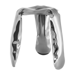 Tabouret en inox poli plopp mini - zieta