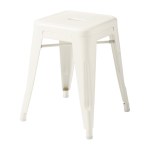 Tabouret de jardin en acier blanc perl� 45cm h45 - tolix