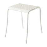 Tabouret de jardin en acier inoxydable blanc pur 39, 5x48cm patio - tolix