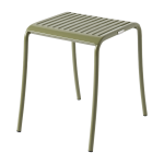 Tabouret de jardin en acier inoxydable vert jonc 39, 5x48cm patio - tolix