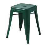 Tabouret de jardin en acier vert mousse 45cm h45 - tolix