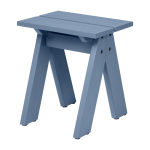 Tabouret de jardin en bois de pin massif bleu givr� 40x40x44cm navo - noo. ma