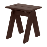 Tabouret de jardin en bois de pin massif brun cacao 40x40x44cm navo - noo. ma