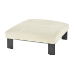 Tabouret en m�tal avec coussin d'int�rieur couleur ivoire 91 x 91 x 20 cm ottoman - serax