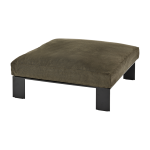Tabouret en m�tal avec coussin d'int�rieur couleur s�pia 91 x 91 x 20 cm ottoman - serax