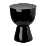 Tabouret noir laqu� tip tap - pols potten