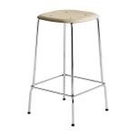 Tabouret plaquage ch�ne et acier 65 cm soft edge 80 - hay