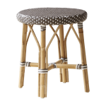 Tabouret en rotin marron 46 cm simone - sika design