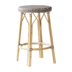 Tabouret en rotin marron 68 cm simone - sika design