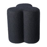 Tabouret tr�fle en tissu bleu marine clover - pols potten