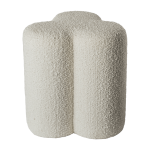 Tabouret tr�fle en tissu �cru clover - pols potten