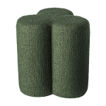 Tabouret tr�fle en tissu vert clover - pols potten