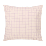 Taie d'oreiller carr�e en popeline de coton bio � carreaux rose et violet 60 x 60 cm sheldon - nobodinoz ...