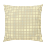 Taie d'oreiller carr�e en popeline de coton bio � carreaux vert et jaune 60 x 60 cm sheldon - nobodinoz ...