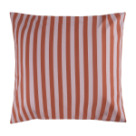 Taie d'oreiller carr�e en popeline de coton bio � rayures rouge et rose 60 x 60 cm sheldon - nobodinoz ...