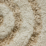 Tapis de bain rond cr�me (80x80cm) - hkliving