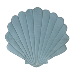 Tapis b�b� coquillage en velours menthe poudr� shells - moi mili