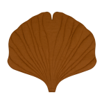 Tapis b�b� feuille de ginkgo en lin caramel ginkgo bilboa - moi mili