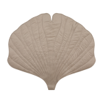 Tapis b�b� feuille de ginkgo en velours cr�me ginkgo bilboa - moi mili