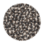 Tapis � boules de feutre effet pierre 180 cm hardy - myfelt