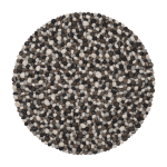 Tapis � boules de feutre effet pierre 200 cm hardy - myfelt