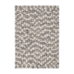 Tapis � boules de feutre effet pierre clair 90x130 cm ernie - myfelt