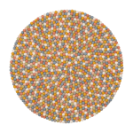 Tapis � boules de feutre multicolore clair 90 cm liese - myfelt