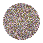 Tapis � boules de feutre multicolore pastel 250 cm greta - myfelt