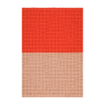 Tapis � boules de feutre rouge et rose 90x130 cm contrast - myfelt