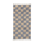 Tapis en coton organique bleu 80x150cm mara - ferm living