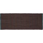 Tapis de couloir rectangulaire en coton marron et vert fonc� 80x200cm cottage - h�bsch