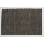 Tapis dhurrie en laine noir 200x300 cm tatami - nanimarquina