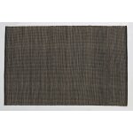 Tapis dhurrie en laine noir 200x300 cm tatami - nanimarquina