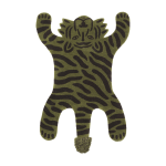 Tapis en forme de tigre vert 160 cm - ferm living