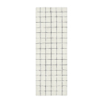 Tapis en laine blanc 80x230cm mosaic - lorena canals