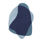 Tapis en laine bleu gris 220x180 cm serge - hart�